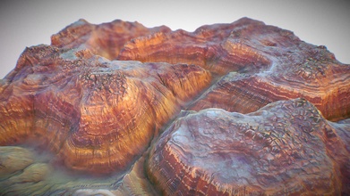cinematic canyon landscape - canyonized buy royalty free 3d model kayess 3cc8632 3d print model - Mito3D