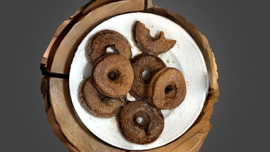 cinnamon sugar donuts - download free 3d model terrie simmons-ehrhardt terrielsimmons dad0154 3d print model - Mito3D