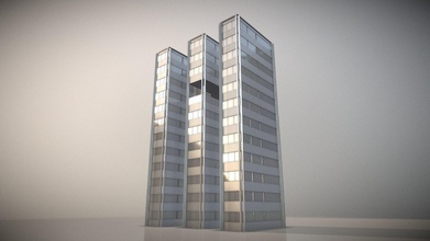 città edificio design 3 acquistare royalty gratuito 3d modello vis all Hotel esterno bloccare grattacielo 3dhaupt software service john gmbh city building e3 3d print model - Mito3D