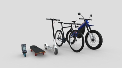 city commute transport pack - buy royalty free 3d model assetfactory 9fae314 3d print model - Mito3D