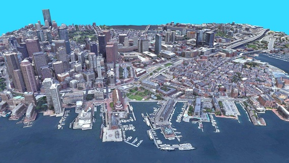 paisagem urbana boston EUA Comprar realeza livre 3d modelo libanciel Alto edifícios maquete subir impressão turismo modelagem populoso 3d print model - Mito3D