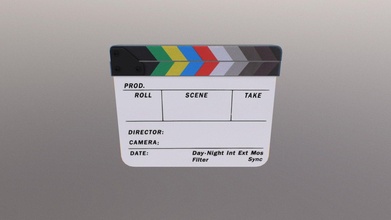 clapboard - download free 3d model coalexhamm chamlow21 972fdec 3d print model - Mito3D