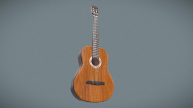 classic guitar model - buy royalty free 3d lefozi a24b1e1 3d print model - Mito3D