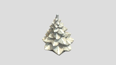 clay christmas tree - download free 3d model scanmira a539734 3d print model - Mito3D