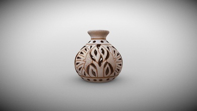 clay jar unknown - 3d model prefixa 5ed9193 3d print model - Mito3D