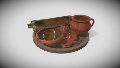 clay pots - 3d model sarah tas c05ba9f 3d print model - Mito3D