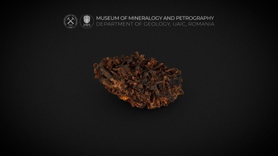 cluster prismatic ilvaite crystals - 3d model museum mineralogy petrography uaic mineralogypetrographymuseum b6b780f 3d print model - Mito3D