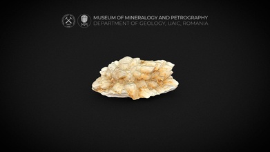 cluster quartz crystals - 3d model museum mineralogy petrography uaic mineralogypetrographymuseum cd4f9cb 3d print model - Mito3D