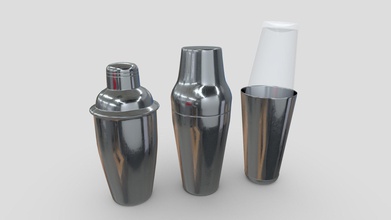 cocktail shaker pack - buy royalty free 3d model plaggy a5cdd59 3d print model - Mito3D
