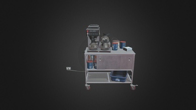 caffè carrello - scarica gratis 3d modello tossici aura toxicaura ec80388 includere 8k texture 3d print model - Mito3D