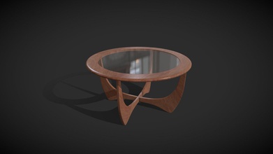 coffee table astro - buy royalty free 3d model domingos studios 7dfe3fd mid century 1960s round teak glass g plan designed victor wilkins classic one most collectable tables often referred &lsquo astro&rsquo although e gomme gave name another design 3d print model - Mito3D