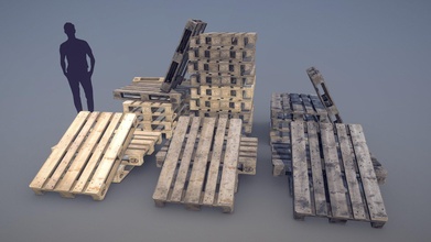 collection cargo wood pallets eur epal - buy royalty free 3d model tivsol 548e3c0 3d print model - Mito3D