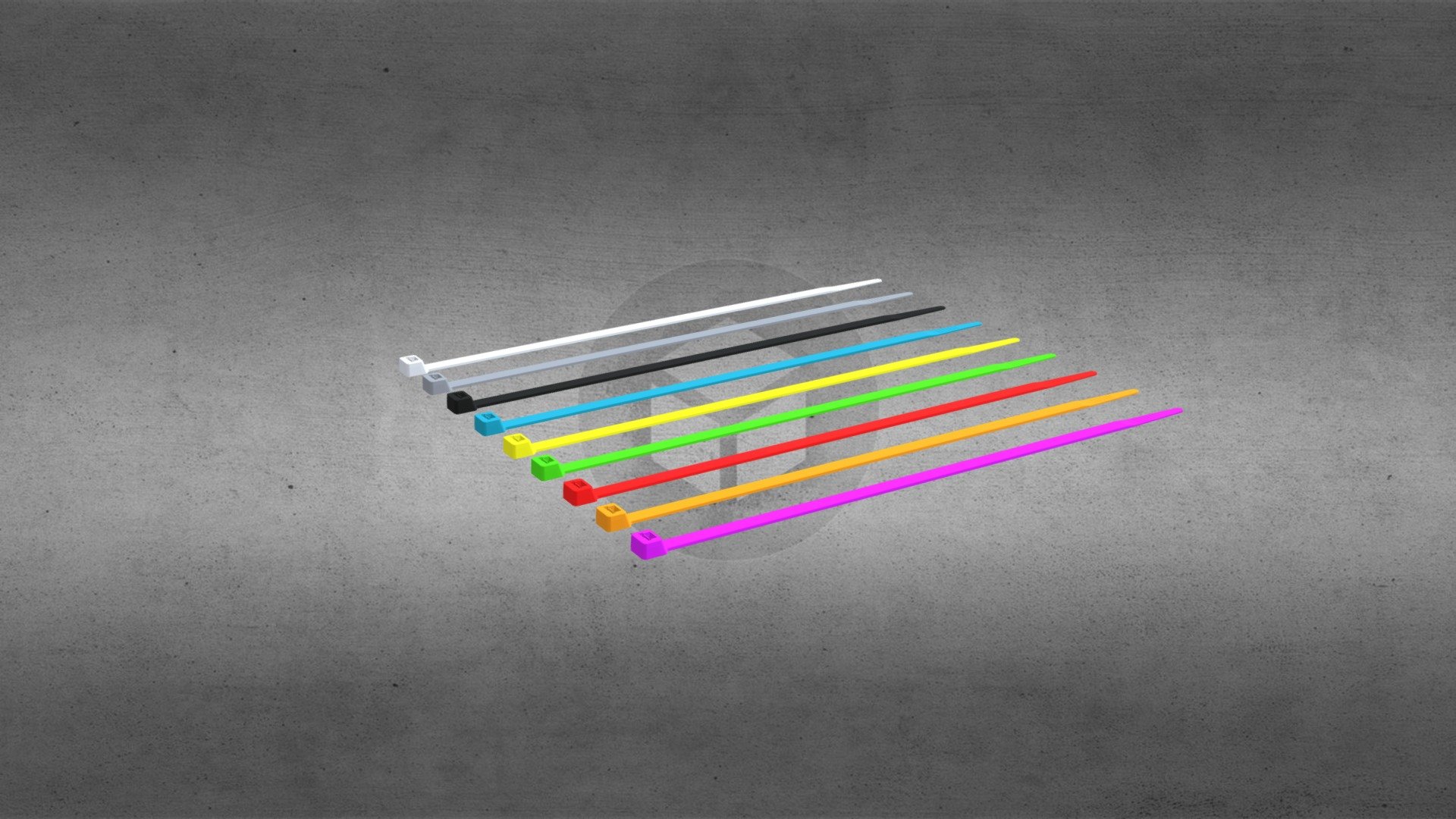 colored cable ties - 3d model 780d9c8 3D print model - Mito3D