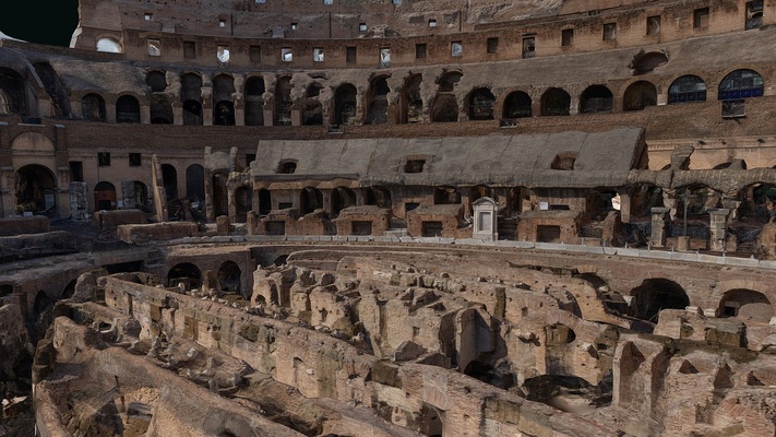 colosseum rome - buy royalty free 3d model by sauliuszaura rome gladiator ruin ruins time heritage travel collection vr ar damaged arena roman gladius gladiators digitalheritage capturingreality colloseum coloseum digitalpreservation realitycapture building gladiator-arena 3d print model - Mito3D