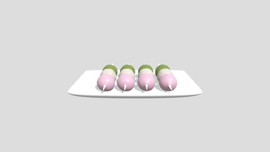 colour dango dumplings - download free 3d model mugicha d553c2e 3d print model - Mito3D