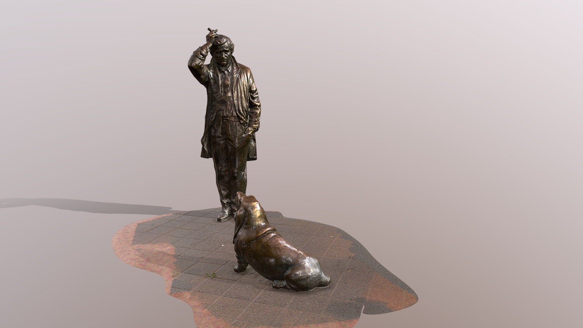 columbo statue budapest - 3d model freedee printing solutions f6ee2b2 bronze falk miksa street artist g za fekete peter emmy-awarded american actor had hungarian relatives his detective series has been very popular country scanned 10 minutes using artec leo professional handheld scanner post-process took another mins autopilot function studio software find out more https wwwfreedeehu exclusive copyright belongs 3D print model - Mito3D