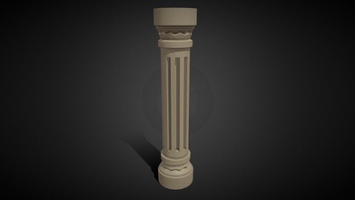 column - download free 3d model zyrokhd f92039c lowpoly out textures 3d print model - Mito3D