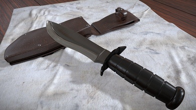 combat knife - buy royalty free 3d model filipe ribeiro joaoribeiro b04e02f 3d print model - Mito3D