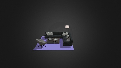 combo divano modello 3d i8model c1a4df5 soggiorno - 3d print model - Mito3D