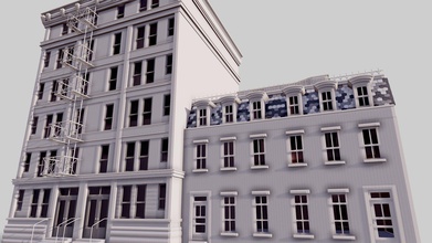 bâtiment commercial de la façade 02 - acheter des redevances gratuit modèle 3d giimann 157c13b à commerciale 3d print model - Mito3D