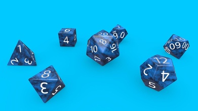 complete dnd dice set blue marble - buy royalty free 3d model laudostudio 9fbfd9d 3d print model - Mito3D