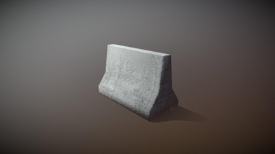 concrete barrier - download free 3d model vasiliy shurup c647deb 3d print model - Mito3D