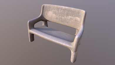 concrete bench - buy royalty free 3d model blrrstudio cc5f698 3d print model - Mito3D