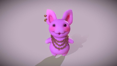 conejo gato sotup - modello 3d salojazz 35dac7d onu personaje para un proyecto juego sencillo nn 3d print model - Mito3D