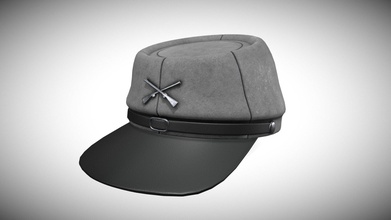 confederado de la guerra civil hat - comprar libre derechos autor del modelo 3d ijichi 4508610 sombrero juego listo lowpoly alta calidad texturas 2048x2048 3d print model - Mito3D