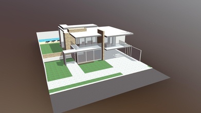 contemporary townhouse condo pool - 3d model deklox 4a9954d 3d print model - Mito3D