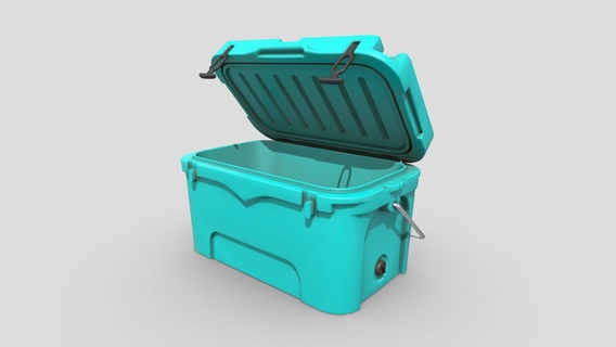 cooler box - buy royalty free 3d model chakkitpp drink food camping household picnic ice chest camp beverage refrigerator freezer kitchenware icebox cool container 3d print model - Mito3D