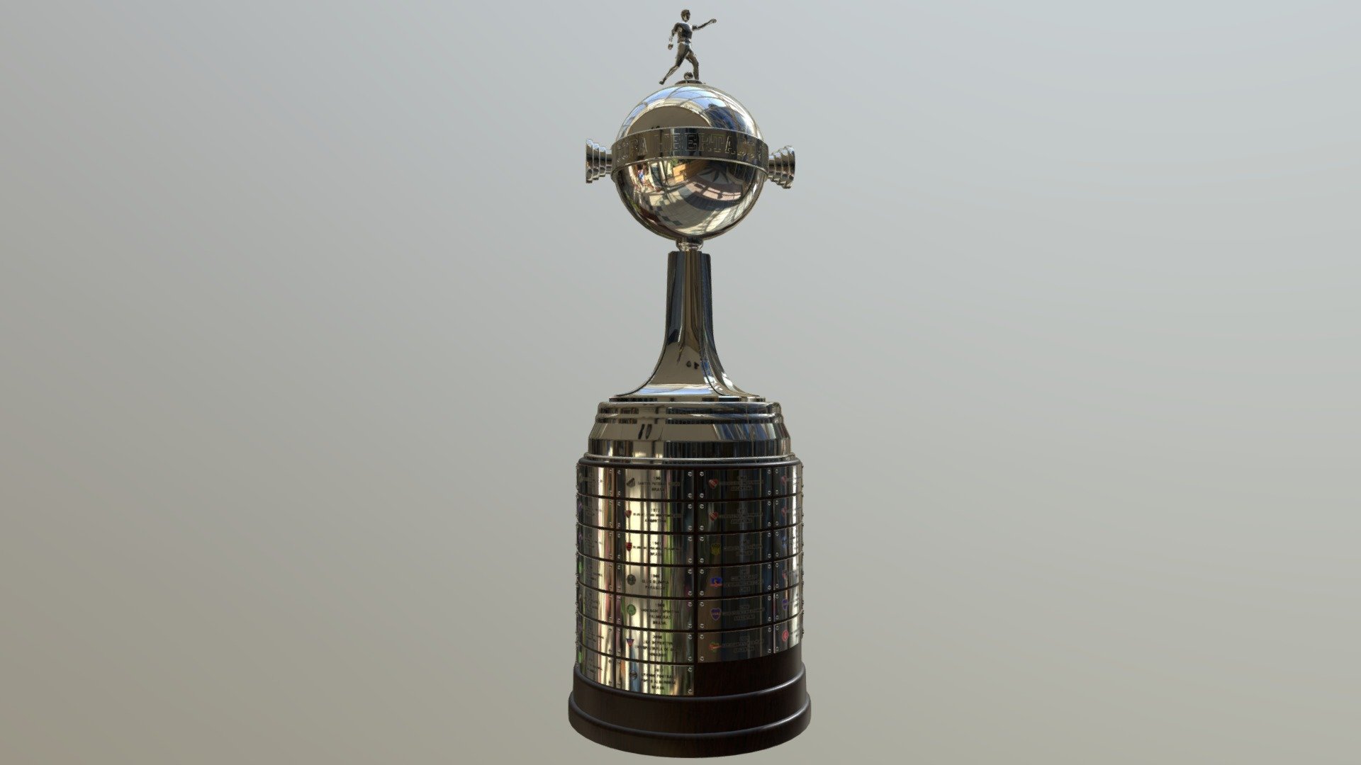 copa libertadores - download free 3d model andr s r andres c16ee94 literally champions league brazilians argentinians plaques only updated till 2017 3D print model - Mito3D