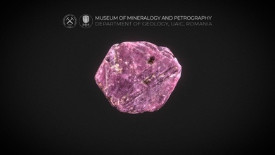 corindo variedade Rosa safira rubi 3d modelo museu mineralogia petrografia uaic mineralogypetrographymuseum f79f4cb 3d print model - Mito3D