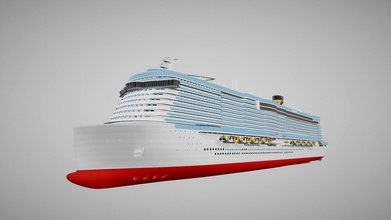 costa smeralda cruise ship - buy royalty free 3d model squir3d 68011a7 high detailed created squir team 3d print model - Mito3D