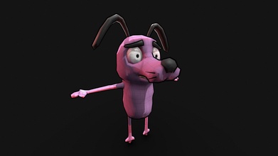 courage cowardly dog - download free 3d model siesta 495345a 3d print model - Mito3D