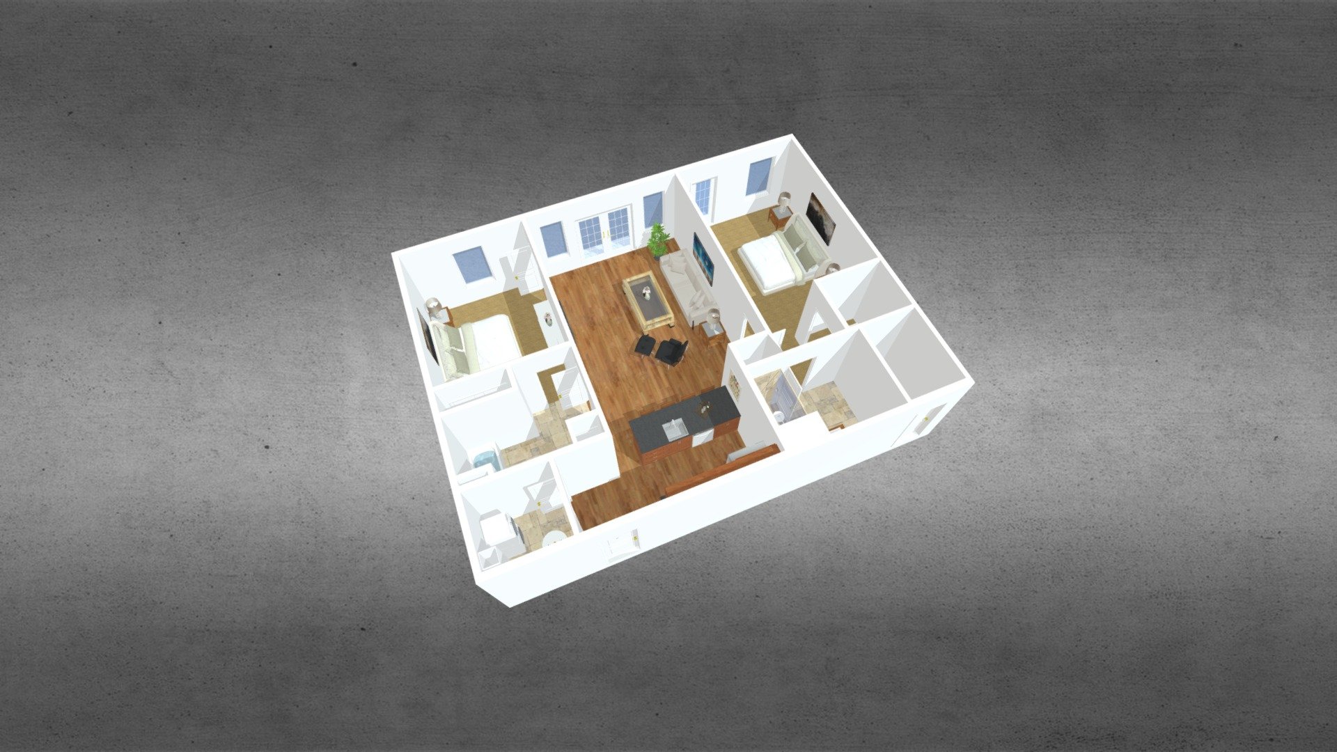 ensenada piso plan 3d modelo belmontguy c695719 3D print model - Mito3D