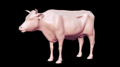 cow basemesh 3d model - buy royalty free peternak peternak3d 5e92b54 3d print model - Mito3D