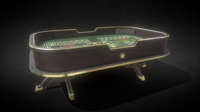 craps table casino game asset 5 - buy royalty free 3d model rueds beff3c7 3d print model - Mito3D