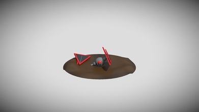 crashed sith tie fighter diorama - download free 3d model tomc- 834ce83 3d print model - Mito3D
