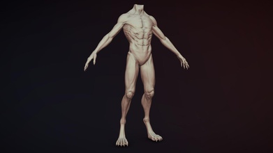 creature body sculpt 1 - buy royalty free 3d model zstuff rumpelshtiltshin 3547a6a 3d print model - Mito3D