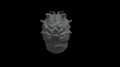 creature head - 3d model thomas gibbs thomasgibbs 6dbd659 3d print model - Mito3D