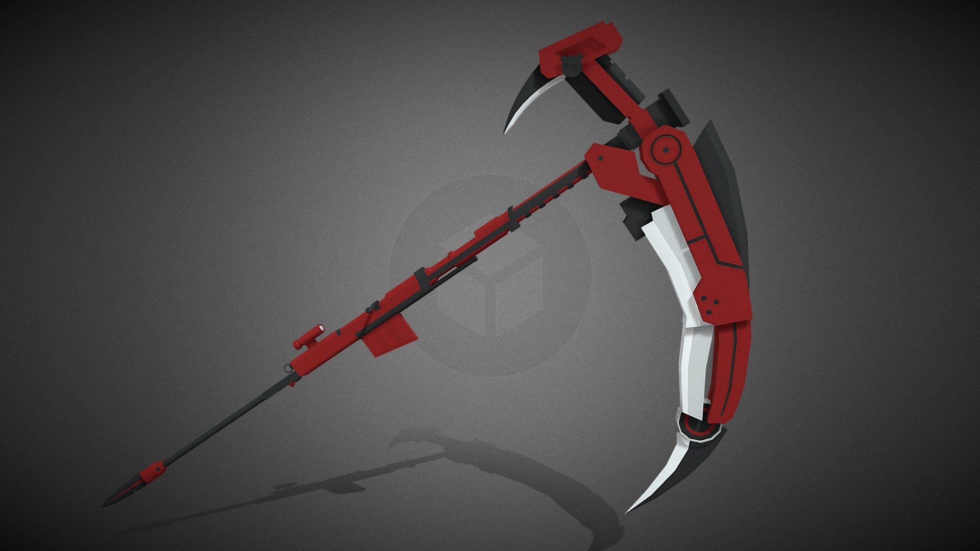 croissant-rose - modèle 3d clemen kuroyan 8eb2b57 non texturés version du faux pistolet-série rwby appartenant roosterteeth artstation https wwwartstationcom illustration za84dq 3D print model - Mito3D