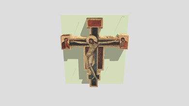 crucifix di Père Noël croquer cimabue 1280 3d modèle navangione c3256c5 3d print model - Mito3D