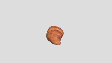 croissant - buy royalty free 3d model 3polies c8b26a0 scene information scanned asset using photogrammetry materials unwrapped due scanning process bottom side might not textured textures diffuse 8192 x normal 3d print model - Mito3D