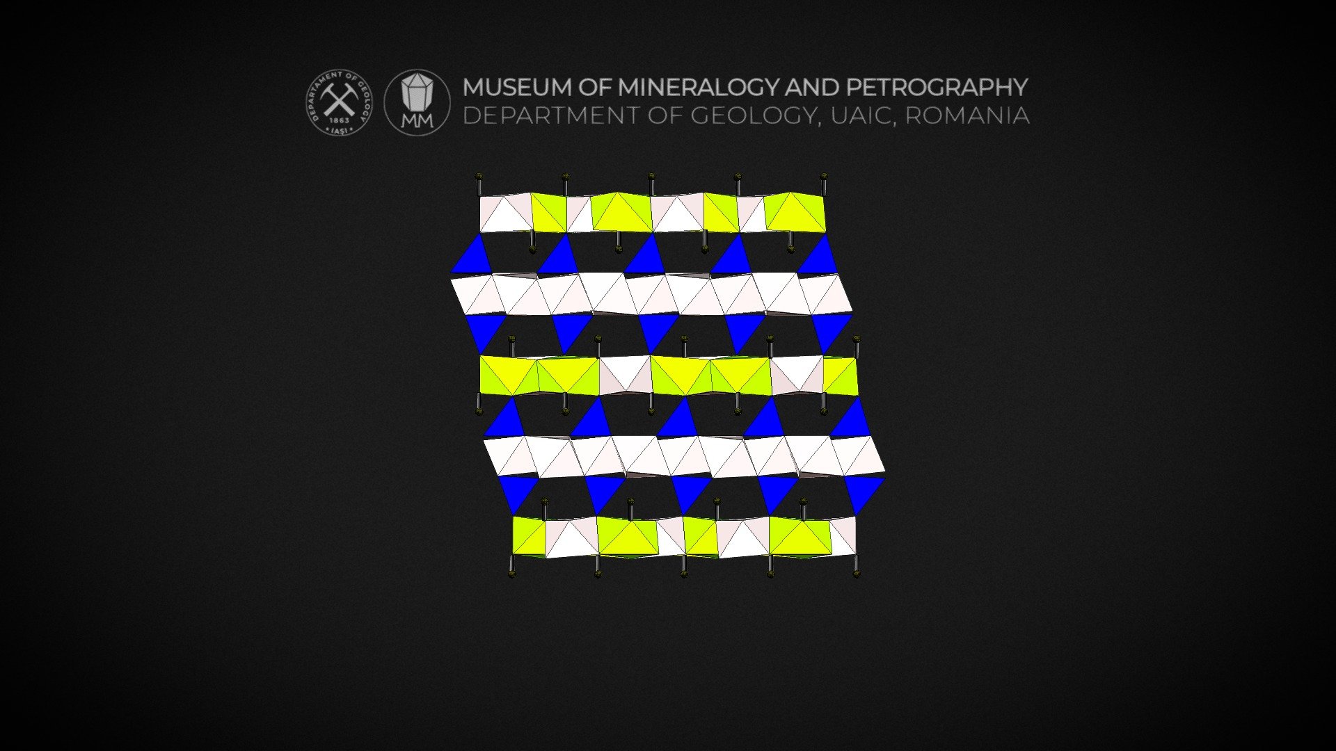 crystal structure chloritoid - 3d model museum mineralogy petrography uaic mineralogypetrographymuseum 4cd85a8 3D print model - Mito3D