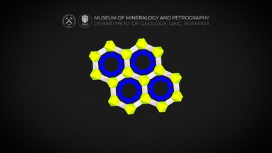crystal structure cordierite high - 3d model museum mineralogy petrography uaic mineralogypetrographymuseum 9bc314f 3d print model - Mito3D