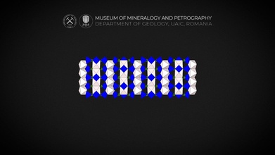 cristallo struttura Pumpellyite 3d modello Museo mineralogia petrografia uaic mineralogypetrographymuseum 2039bc0 3d print model - Mito3D
