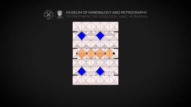 cristal estrutura estaurolita 3d modelo museu mineralogia petrografia uaic mineralogypetrographymuseum cba61f9 3d print model - Mito3D