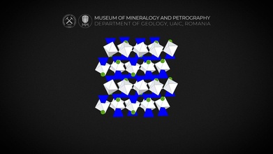 crystal structure titanite sphene - 3d model museum mineralogy petrography uaic mineralogypetrographymuseum 2760340 3d print model - Mito3D