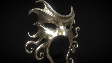 cthulhu mask - buy royalty free 3d model omassyx tentacles decorative tentacle scary 3dprinting fantasy 3d print model - Mito3D